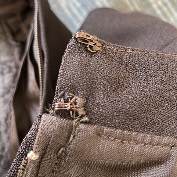 Vintage black mini dress with gold waistband - Picture 12 of 15